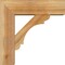 Ekena Millwork Olympic Block Rough Sawn Bracket w/ Offset Brace, Western Red Cedar, 6"W x 18"D x 18"H BKT0604X18X18OLY05RWR - alternate 2